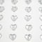 12 Packs: 24 ct. (288 total) Clear Rhinestone Heart Stickers by Recollections™